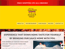 Tablet Screenshot of georgiasouthbbq.com